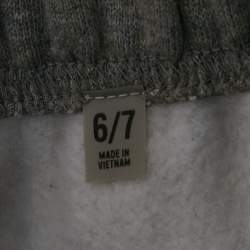 Pre Owned Fear of God Grey Logo Applique Cotton Shorts 6-7Yrs