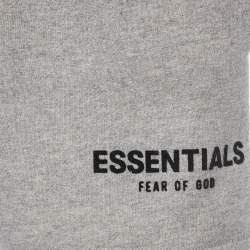 Pre Owned Fear of God Grey Logo Applique Cotton Shorts 6-7Yrs