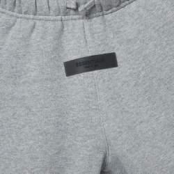 Pre Owned Fear of God Grey Logo Applique Cotton Shorts 6-7Yrs