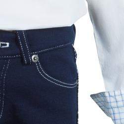 Fendi Kids Navy Blue Zucchino Detail Shorts 8 Yrs 