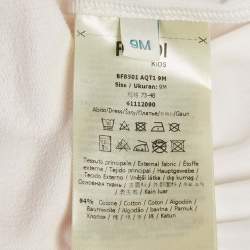Pre Owned Fendi Kids Pink Teddy Print Cotton Dress 9M