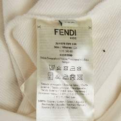 Pre Owned Fendi x FRGMT x Pokémon White Printed Cotton Hoodie 12 Yrs 