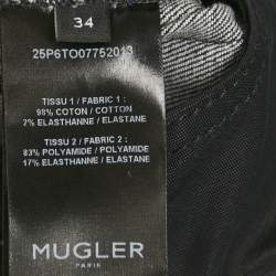 Pre Owned Fendi Kids Black Zucca Side Band Trim Jersey Joggers 9 Yrs