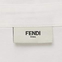 Fendi Kids White Bulb Print Cotton Shirt Size 12 Yrs