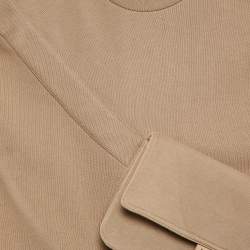 مملوكة مسبقًا Fendi Kids Beige/Black Cotton Knit Baguette Bag Sweatshirt and Sweatpants Set 12+ Yrs