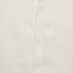 Fendi Kids White Linen Button Front Shirt 6 Yrs 