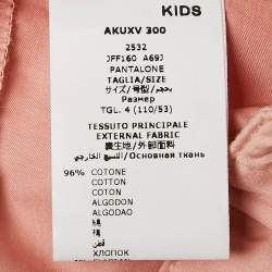 Fendi Kids Pink Stretch Satin Jogger Pants 8 Yrs