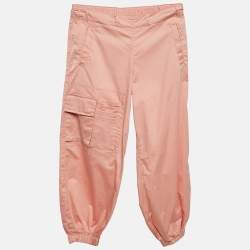 Fendi Kids Pink Stretch Satin Jogger Pants 8 Yrs
