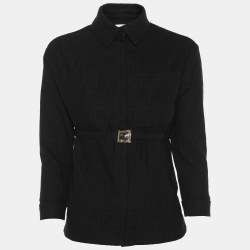 Fendi Black FF Motif Cotton Long Sleeved Jacket 6Yrs