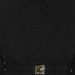 Fendi Black FF Motif Cotton Long Sleeved Jacket 6Yrs