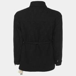 Fendi Black FF Motif Cotton Long Sleeved Jacket 6Yrs