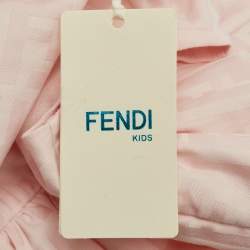 Fendi Kid Pink FF Jacquard Dress 9M