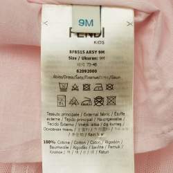 Fendi Kid Pink FF Jacquard Dress 9M