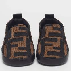 Pre Owned حذاء رياضي فيندي x جوشوا فيديس جلد أبيض روكوكليك مقاس 34