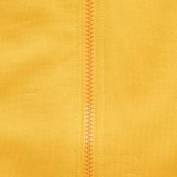 مملوكة مسبقًا Fendi Yellow Knit Logo Tape Detail Zip-Up Jacket 2 Yrs