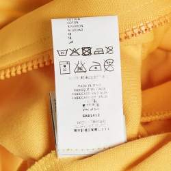مملوكة مسبقًا Fendi Yellow Knit Logo Tape Detail Zip-Up Jacket 2 Yrs