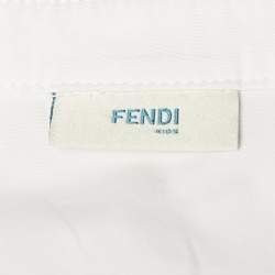 Fendi Kids White Cotton Blend Shirt 18M