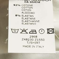 Pre Owned Fend Kids Grey /White Top Cotton & Denim 3 Piece Set 18 Months