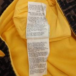 Pre Owned Fendi Brown/Yellow Zucca Print Polyester and Cotton Jacket Set 8-10 Years