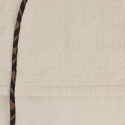 مملوكة مسبقًا Fendi Light Beige Stretch Cotton Jumpsuit 3 Months