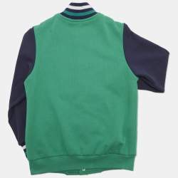 مملوكة مسبقًا Fendi Kids Green Cotton Varsity Jacket 5Yrs