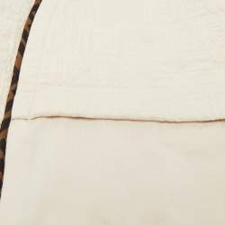 Pre Owned Fendi Kids Beige Cotton Onesie Set 6M