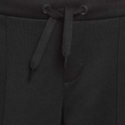 Pre Owned Fendi Kids Black FF Side Stripe Jersey Joggers 6Yrs