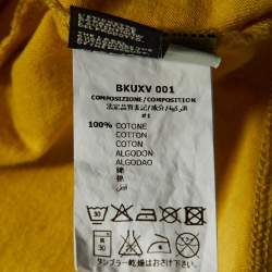 Fendi Kids Yellow Monster Eye Print Cotton T-Shirt Size 12M