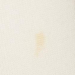 Pre Owned Fendi Kids White Logo Embroidery Long Sleeve Sweater 8 Yrs