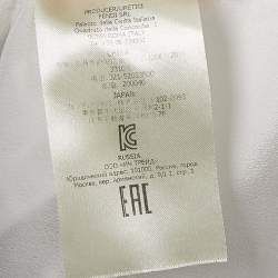 مملوكة مسبقًا Fendi Kids Silver Zucca Jacquard Lurex Ruffled Dress 4 Yrs