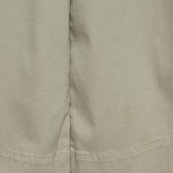 Fendi Kids Beige Gabardine Wide Leg Trousers 6 Yrs