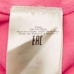 Fendi Kids Pink Nicki Minaj Print Jersey Hoodie 10 Yrs