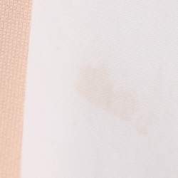 Pre Owned Fendi Kids Pink/White Jersey Logo Embroidered Dress 7 Yrs