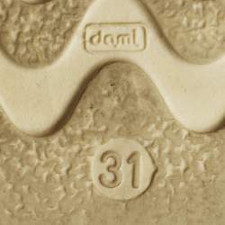 مملوكة مسبقًا حذاء بطول بطة الساق فيندي جلد شمواه بني ومقصوص مقاس 31