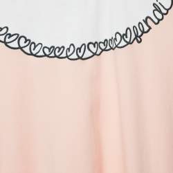 Pre Owned بل وزة فندي للأطفال وردية مطرزة جيرسي 10 سنوات