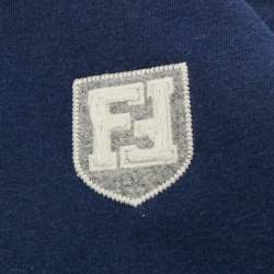 Pre Owned Fendi Kids Blue Cotton Dress 24M