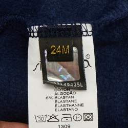 Pre Owned Fendi Kids Blue Cotton Dress 24M