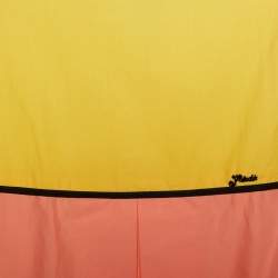 Pre Owned Fendi Kids Peach/Yellow Cotton Dress 4Yrs