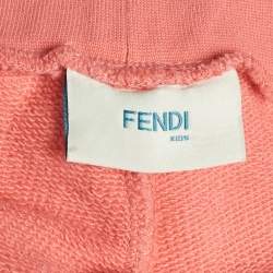 مملوكة مسبقًا Fendi Kids Pink FF Side Stripe Jersey Joggers 8Yrs