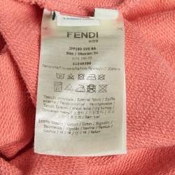 مملوكة مسبقًا Fendi Kids Pink FF Side Stripe Jersey Joggers 8Yrs