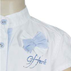GF Ferre White Swarovski Logo Dress 6 Yrs 