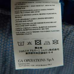 Pre Owned Armani Junior Blue Cotton Bermuda Shorts 6 Yrs