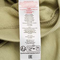 Givenchy Kids Green Logo Embroidery Cotton Knit Hoodie and Sweatpants Set 6 M