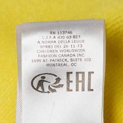 Givenchy Yellow Logo Embroidered Cotton Hoodie Dress 12Y