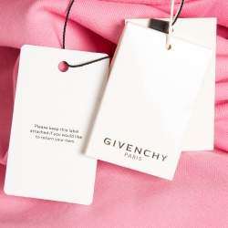 Givenchy Pink Logo Embroidered Cotton Blend Hoodie Dress 12 Y