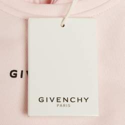 Pre Owned Givenchy Kids Pink Monogram Cotton Dress 9M