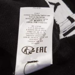 Pre Owned Givenchy Black Kids Black Logo Band Detail Cotton Knit Hoodie 8 Yrs