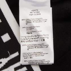 Pre Owned Givenchy Black Kids Black Logo Band Detail Cotton Knit Hoodie 8 Yrs