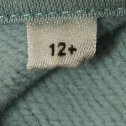 Pre Owned Givenchy Kids Blue Logo Embroidered Hoodie 12+ Yrs