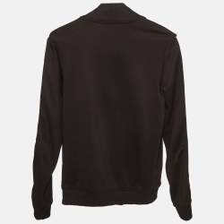 Pre Owned Givenchy Kids Black Jersey Zip-Up Track Jacket 12Yrs